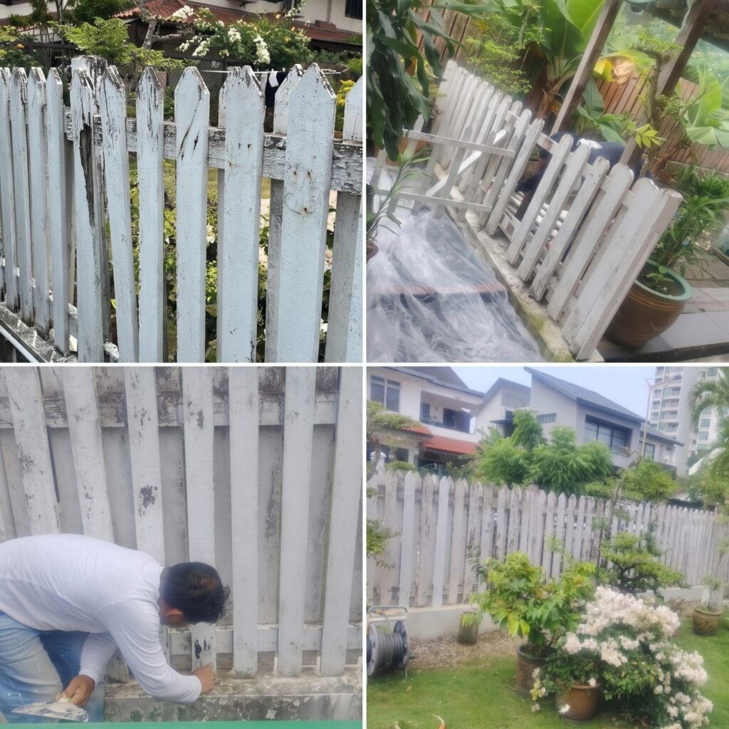 Wood fence repair Singapore